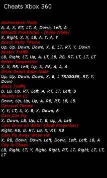 Cheats Gta San Andreas screenshot 2