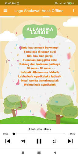 Lagu Sholawat Anak Full Offline screenshot 7