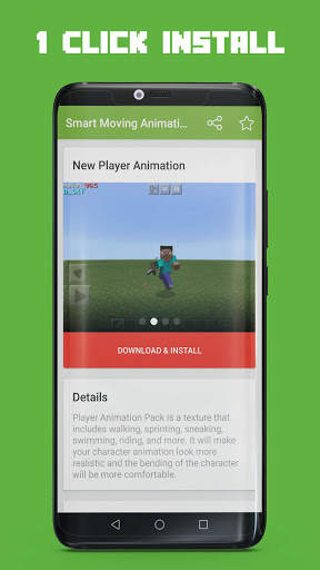 Smart Moving Animation Mod for MCPE screenshot 1