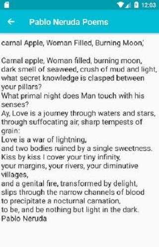Pablo Neruda Poems screenshot 2