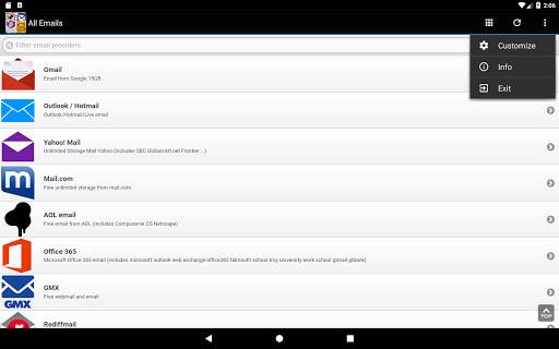Tüm E-posta Sağlayıcıları screenshot 2