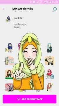 Best Hijab Islamic stickers for WhatsApp screenshot 5