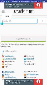 YouTube Downloader : SaveFrom.net скриншот 2