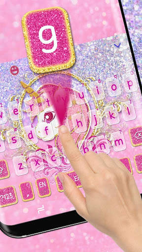 Glitter Unicorn Keyboard screenshot 2