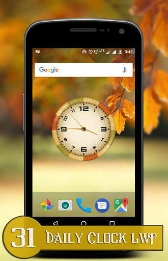 Daily clock live wallpaper screenshot 1