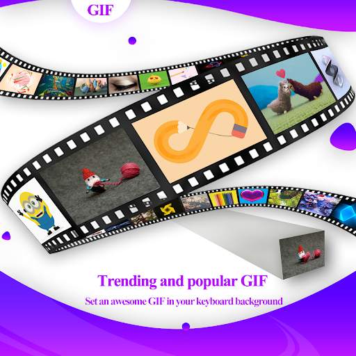 Purple Flaming Keyboard Theme screenshot 6