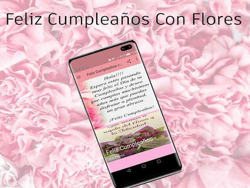Feliz Cumpleaños Con Flores screenshot 1