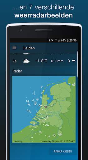 Het Weer: weerapp, radar, verwachting en weeralarm screenshot 4