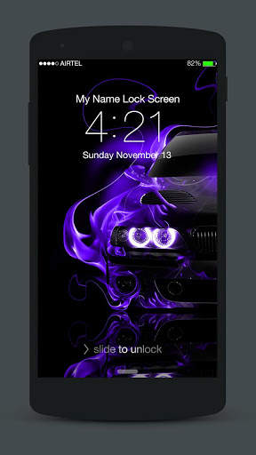 Neon Cars Lock Screen screenshot 6