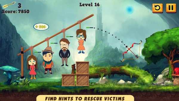 Gibbets Rescue Master - 2d Archery Challenge screenshot 3