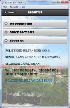 Booking Bus Ticket PSIS screenshot 2