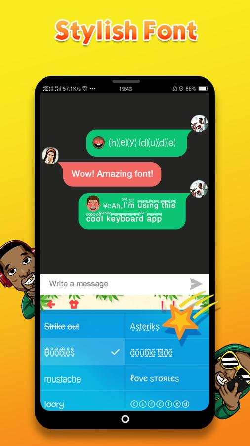 African Emoji Keyboard 2018 - Cute Emoticon 4 تصوير الشاشة