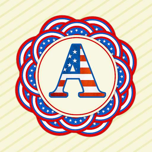 4th July DP Maker : American Flag Theme Alphabet screenshot 9