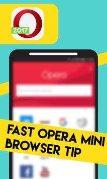 Fast Opera Mini Browser Tip स्क्रीनशॉट 1