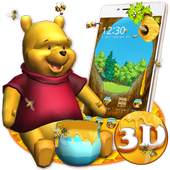 3D Cute Yellow Bear Honey Theme 1.1.2