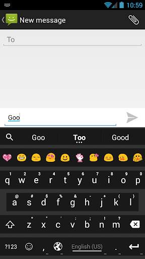 BarFlat Dark Emoji Keyboard screenshot 2