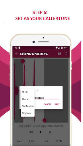Set Caller Tune - Music, Set R screenshot 1