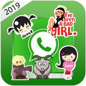 Whatsapp stickers 2019 - WAStickerApps logo