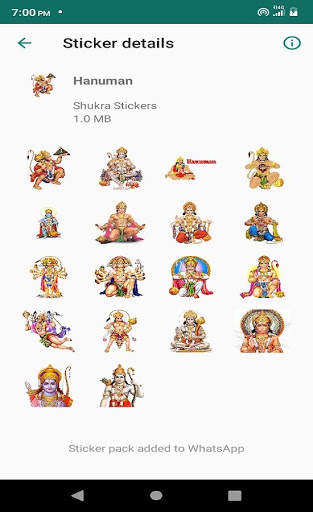 Status Saver with Jai Hanuman Stickers 2020 screenshot 1