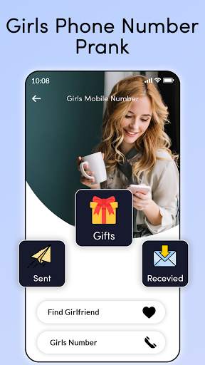Girl Mobile Number Prank - Girl Chat for Whatsapp screenshot 1