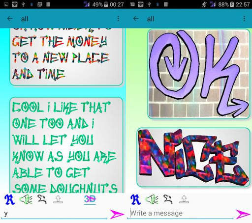 Lota — 3D Text Stickmoji messenger (Beta) screenshot 4