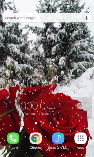 Winter Rose Live Wallpaper screenshot 2