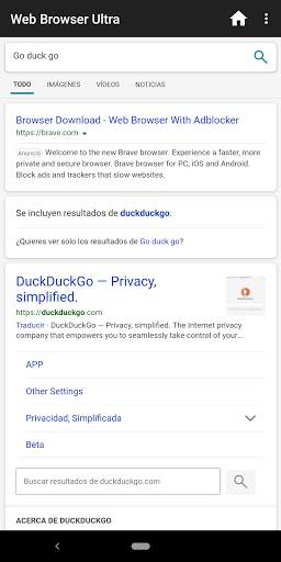 Web Browser Ultra screenshot 2