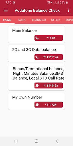 Vodafone Balance Check (india) screenshot 1