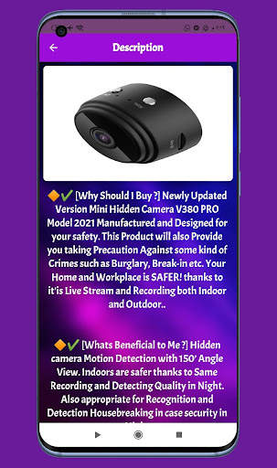 Mini Camera WIFI Guide 360 स्क्रीनशॉट 2