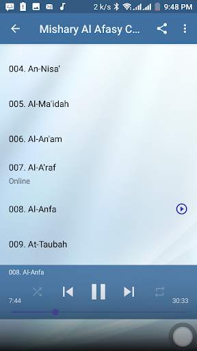 Mishary Al Afasy Offline Quran Mp3 screenshot 5