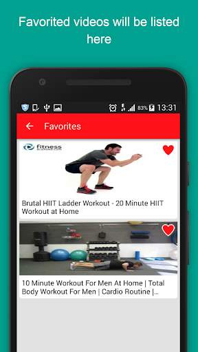 Home Workout Guide for Men; Exercises & fitness screenshot 2