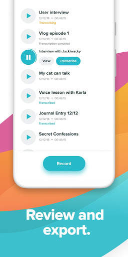 Temi - Record and Transcribe 4 تصوير الشاشة