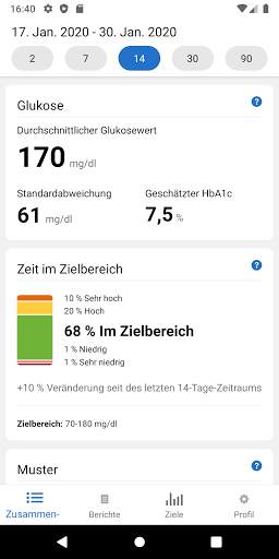 Dexcom CLARITY screenshot 1