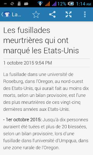 Actualités screenshot 1