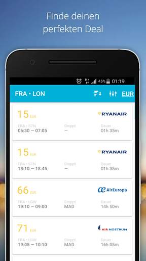 Billigflug App & Vergleiche günstige Flüge screenshot 2