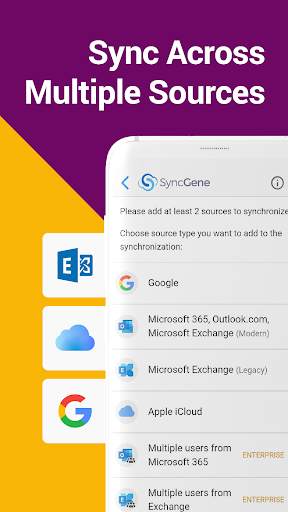 SyncGene Contact Calendar Sync 3 تصوير الشاشة