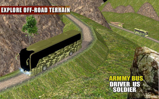 Off Road Army Bus Driving:Soldier Transport Duty screenshot 11