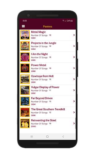 Pantera Modern Music Library (Unofficial) screenshot 2