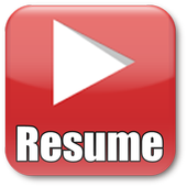 Resume for YouTube icon