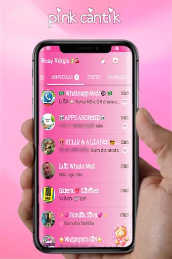 GB WA Pink Transparan Terbaru screenshot 8
