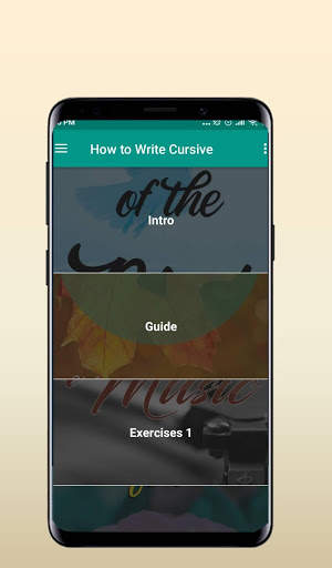 How to write cursive 1 تصوير الشاشة