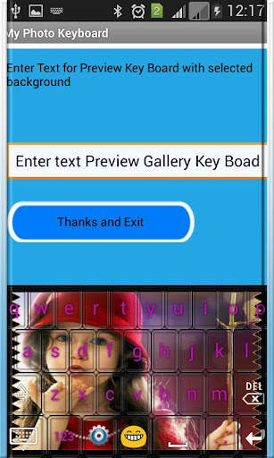 My Photo Keyboard Theme screenshot 1