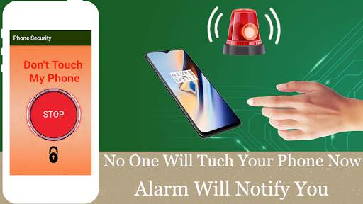 Don’t touch my phone.  touch-alarm screenshot 2