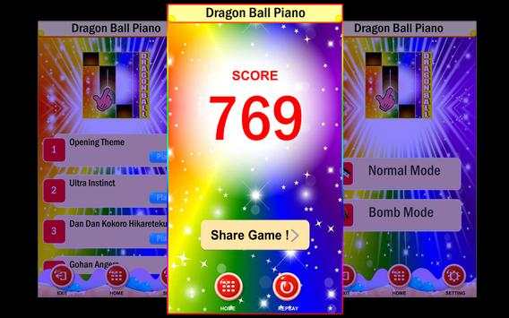 Piano Game for Dragon Ball screenshot 2