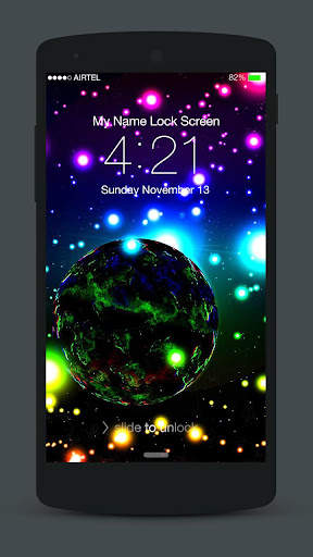 3D Neon Lock Screen screenshot 1