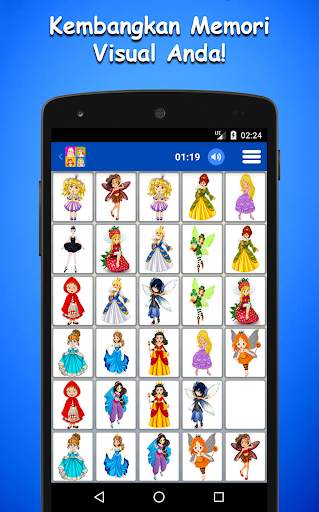 Permainan Memori bagi Anak-Anak – Peri & Putri screenshot 2