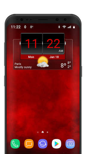 3D Flip Clock Theme Pack 01 screenshot 4
