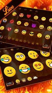 3D Fire Burning Car Keyboard Theme screenshot 3