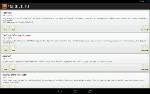 Vinyl Cafe Player screenshot 5