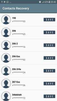 Deleted contact recovery screenshot 3